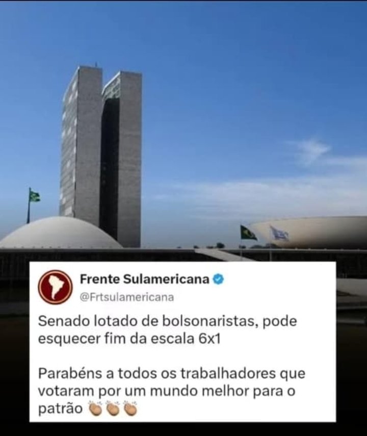 deboralula13's tweet photo. Tchau, fim da escala 6X1! https://t.co/zGTaM1rxxj