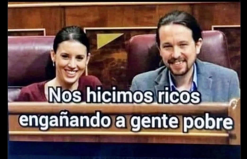 ddavidan's tweet photo. @IreneMontero DAS VERGÜENZA 🤮🤮🤮🤮 https://t.co/lL7QsCFWKR