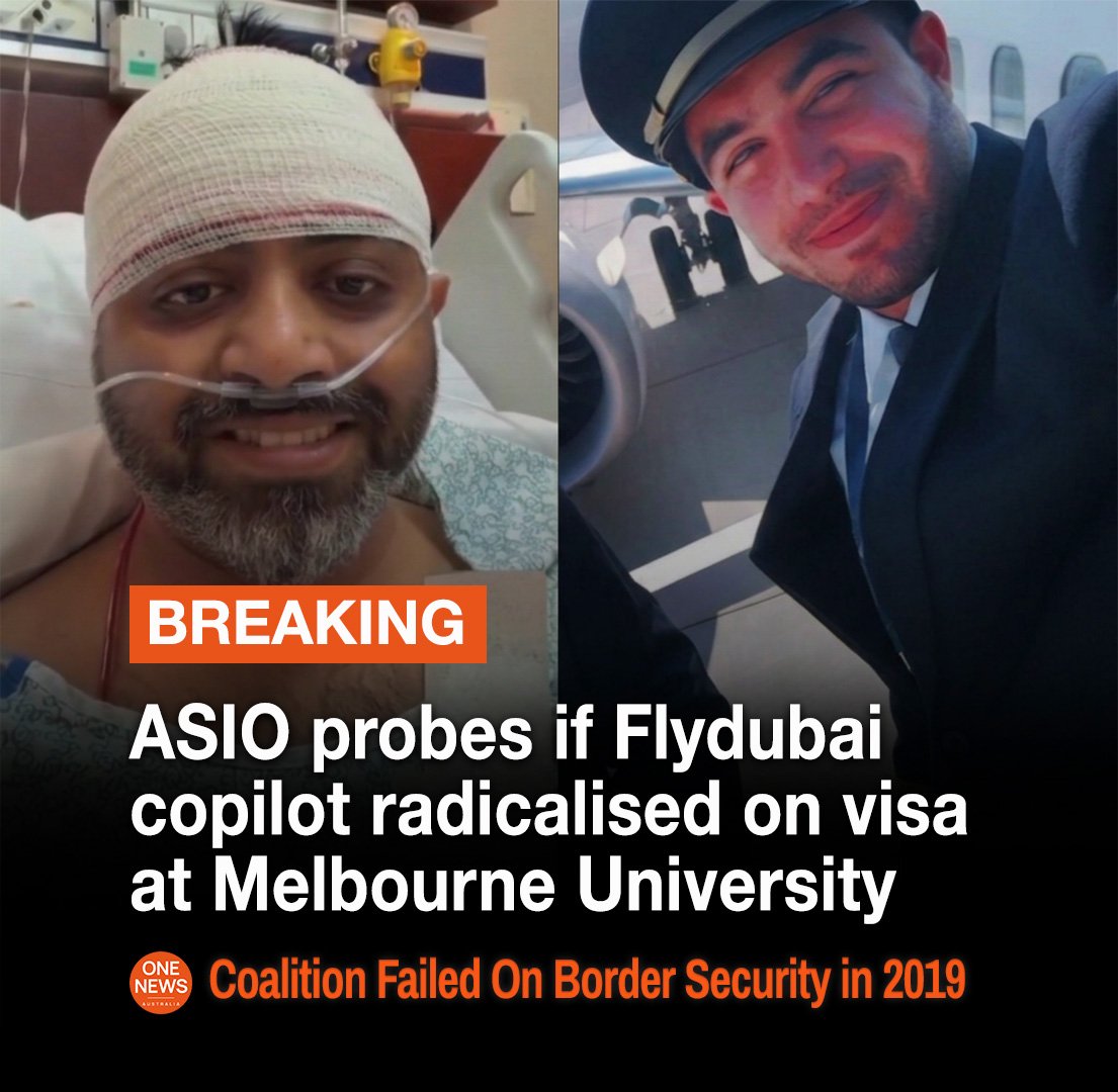 peter_jamesL's tweet photo. 🟠 #BREAKING ASIO INVESTIGATES IF FLYDUBAI COPILOT HAMAM AL-HAMMAMI WAS RADICALISED IN MELBOURNE ON A COALITION STUDENT VISA IN 2014 🟠 https://t.co/Y9m8CmpJkm