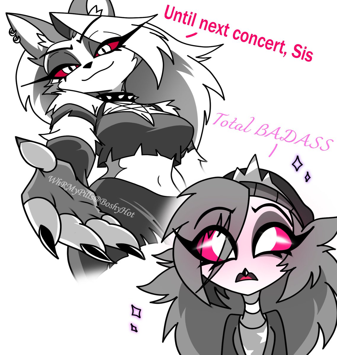 BoshyHot's tweet photo. Badass Sister 😎 (We need more Loona and Via 🥺🙏🙏🙏) #HelluvaBoss #Octavia https://t.co/6CzsmMQZJK