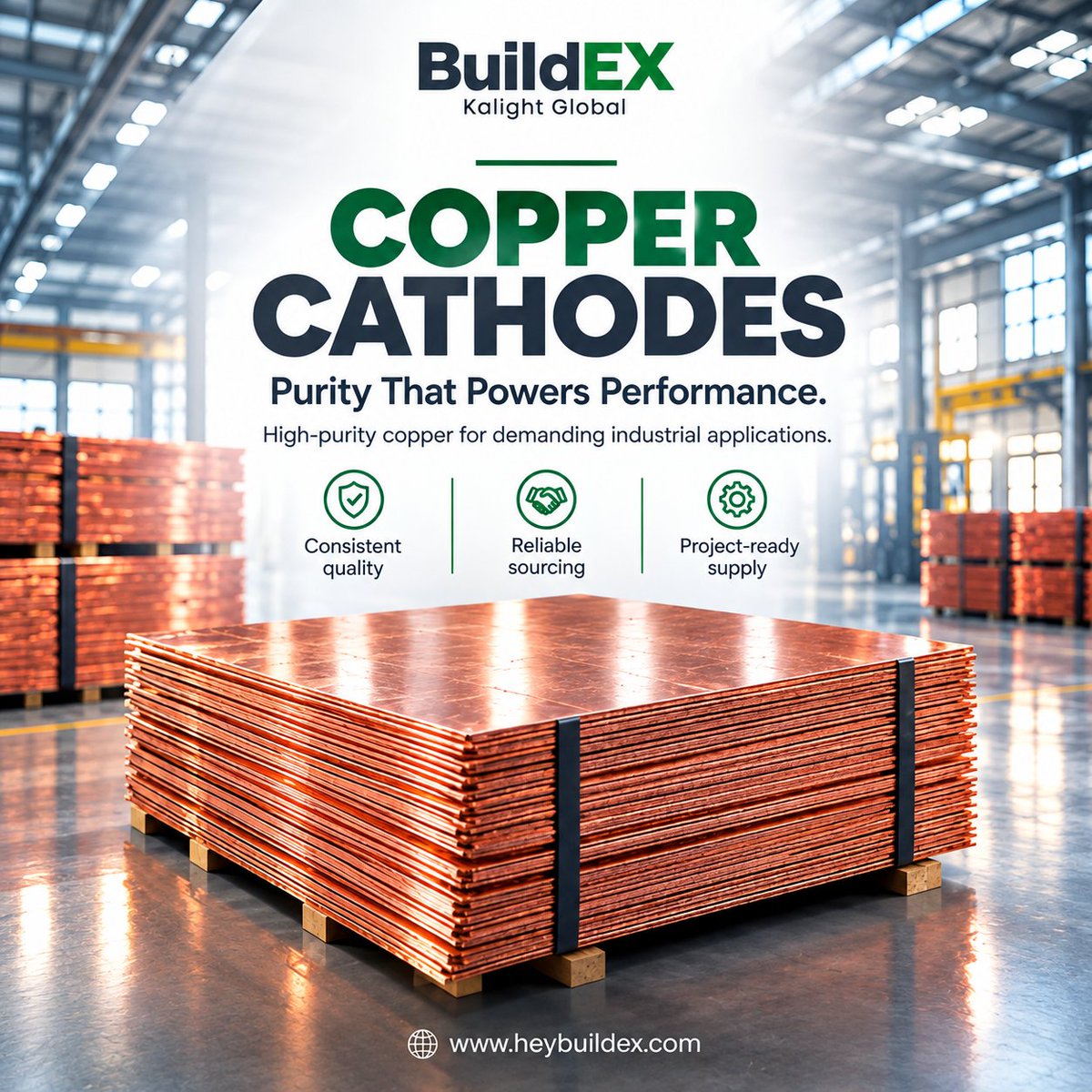heybuildex's tweet photo. Powering industrial performance with high-purity Copper Cathodes.
✓ Consistent quality
✓ Reliable sourcing
✓ Project-ready supply
Explore copper supply solutions with BuildEX:
https://t.co/uWgNilrYO5
#CopperCathodes #Copper #MetalSupply #IndustrialMaterials #BuildEX https://t.co/1nn2EiApe0