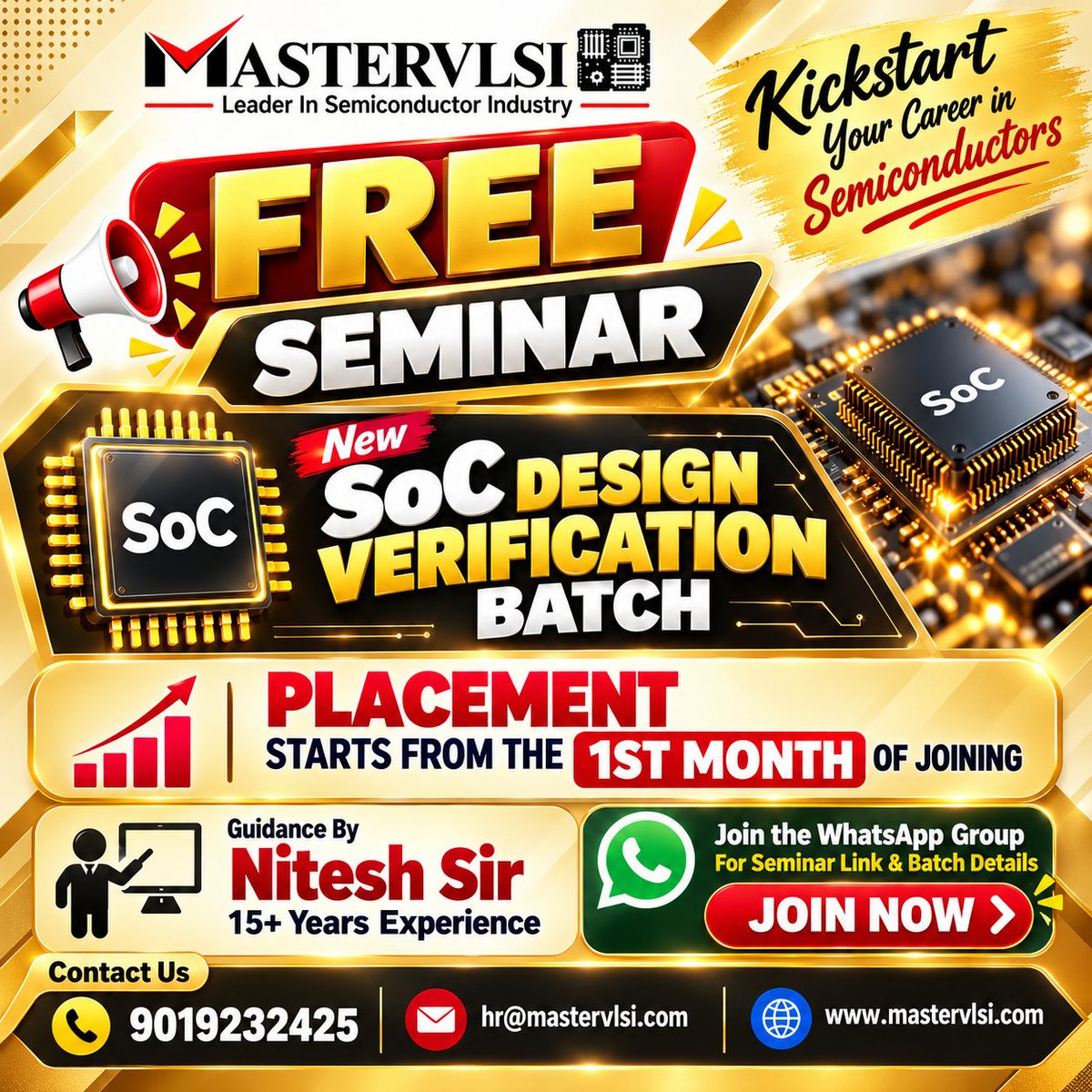 MasterVlsi's tweet photo. 💬 WhatsApp Community
https://t.co/fsh6HowOUx\
CONTACT: 📞 9019232425
🚀 NO JOB? CAREER GAP? DON’T LET IT STOP YOUR VLSI CAREER.
#VLSI #DesignVerification #CareerGap #SemiconductorJobs #Mastervlsi #MASTERVLSI #mastervlsi https://t.co/MeUMJh2I8Q