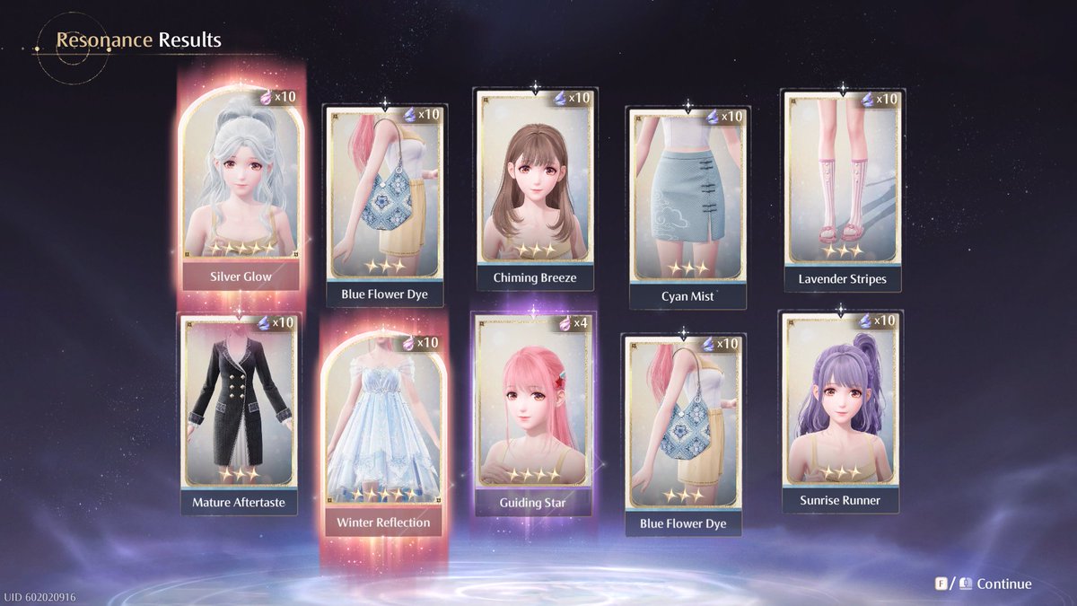 gongeousgurl's tweet photo. A double pull on the permanent banner! Can't remember this ever happening! According to my history it hasn't... Crystal Poems final evolution is complete!

I have Blossoming Stars done too. I will go for Fairytale Swans next!

#InfinityNikki https://t.co/aZ9Iqe9zI5