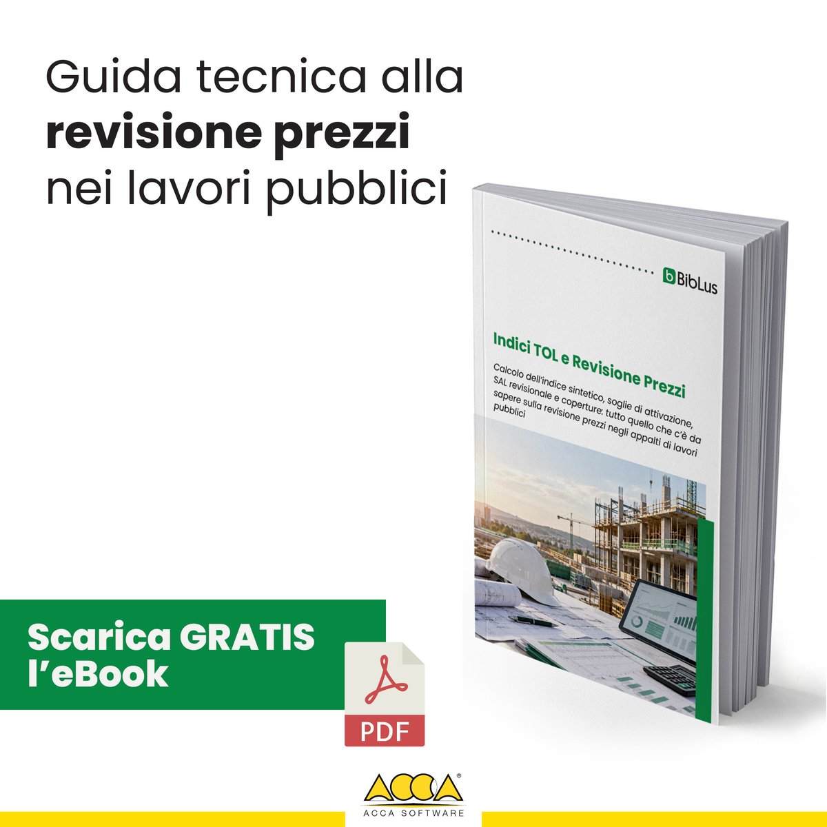 ACCAsoftware's tweet photo. 🏷️ Revisione prezzi e #TOL: regole e applicazione negli #appaltipubblici

📗 Ecco una guida gratuita, in formato eBook, da scaricare subito.
Clicca qui 👇
https://t.co/qvlx7MQWWu https://t.co/VaPRGgl83o