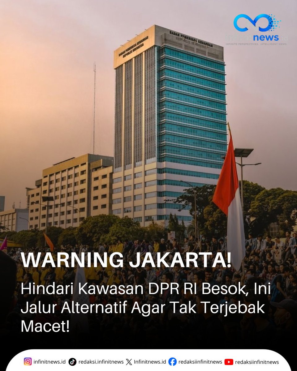 Infinitnewouuk's tweet photo. Besok, 5 Oktober 2026 pukul 13.00 WIB, Gedung DPR RI kembali menjadi saksi penuangan aspirasi dari mahasiswa seluruh Indonesia.

#infinitnews #AksiNasionalPendidikan #AksiDemo #InfoJakarta https://t.co/A4ADW5dSU1
