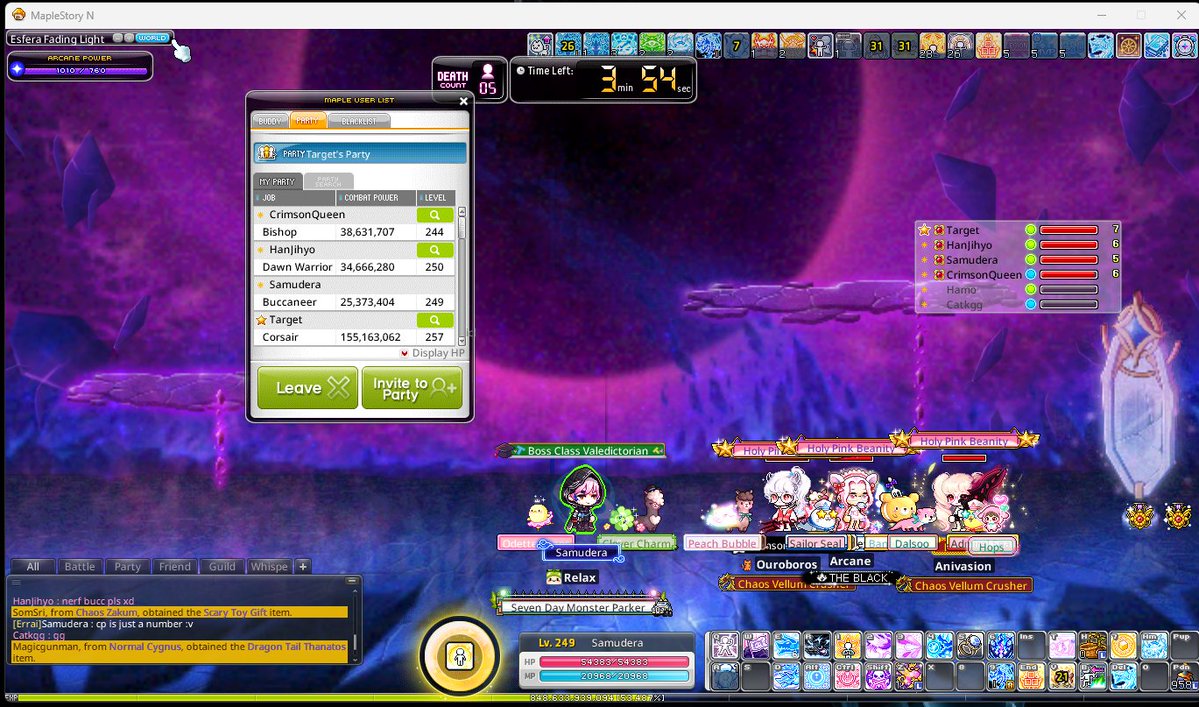 El_Evanth's tweet photo. I was in @osaiyako 's guild Arcane when he was still in Errai, then he left to Fang, i stayed, and yesterday he finally carried me HWill thanks to Inter-World Dimensional Battleground System, huge thanks to you ser Vorki !

Kinda surprised how well Bucc's damage is right now, since i can hold Green Dot throughout the fight when my cp was the smallest in the party (merely 25m cp), well, CP Is just a number i guess~

Also a token of appreciaton to my fellow Indonesian friends from Anivasion Guild Fang Server for hitting me up to go 4-man HLucid.

Kip Solit ya ges ya~

https://t.co/yaCFqO5HfI
#InterWorldLog @MaplestoryU