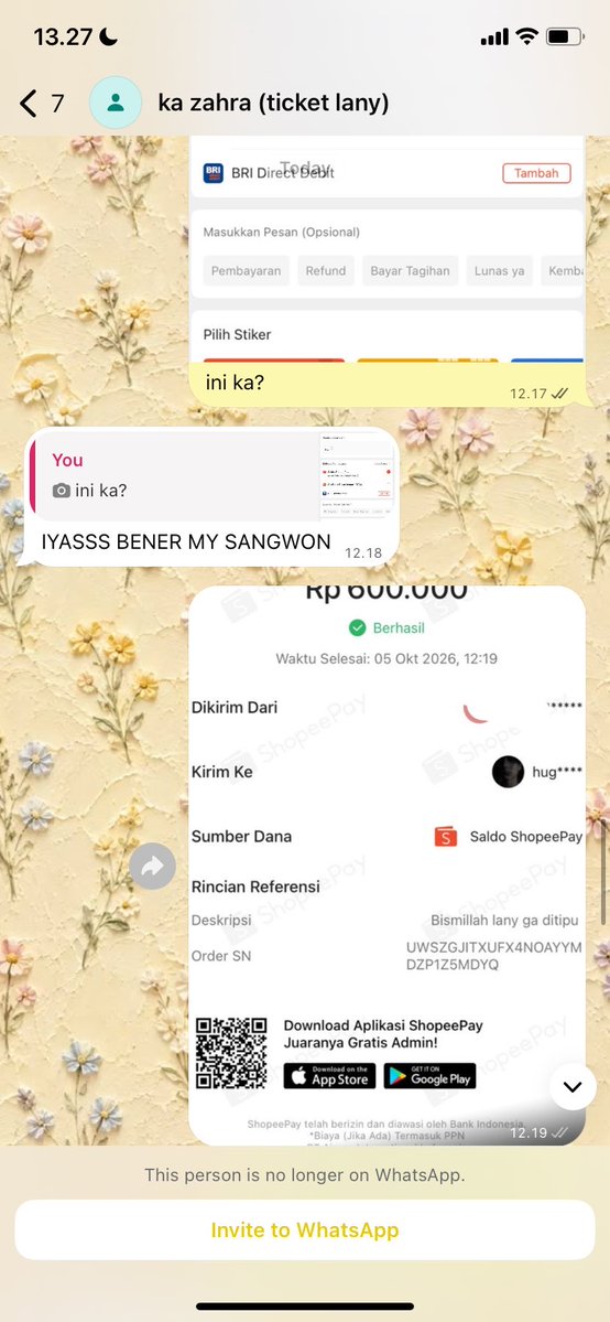 ziraaside's tweet photo. semoga perut kakaknya tetep sehat ya makan uang haram hasil nipu aku 600rb itu 🥺🤲 https://t.co/NjPSBCCXT3
