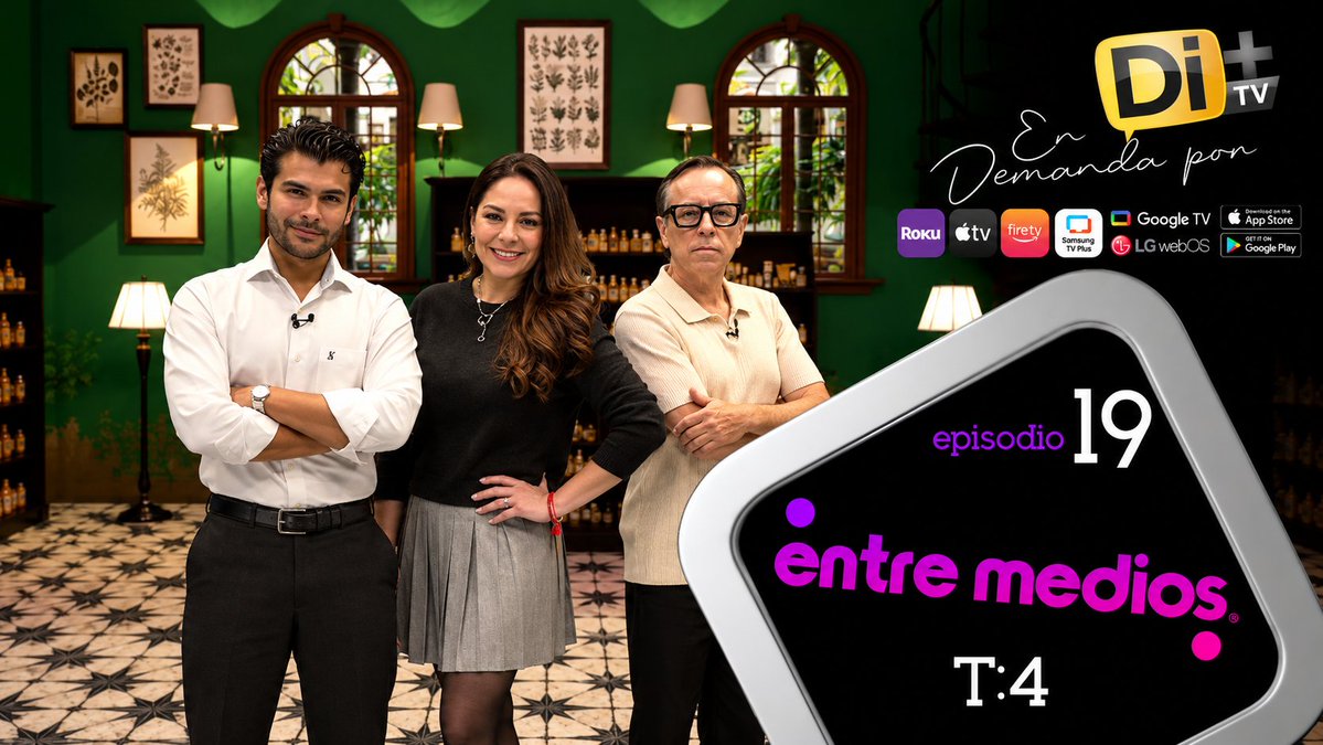 DiMasTVmx's tweet photo. 🎬 EntreMedios T4 E19 ya está EN DEMANDA en Di+TV.
Cine, televisión, streaming y las tendencias que mueven a la industria audiovisual.

📺 Dale play y disfrútalo cuando quieras. DESCARGA LA APP de Di+Tv

#EntreMedios #DimasTV #Streaming #IndustriaAudiovisual https://t.co/YBLJ3C9F9l