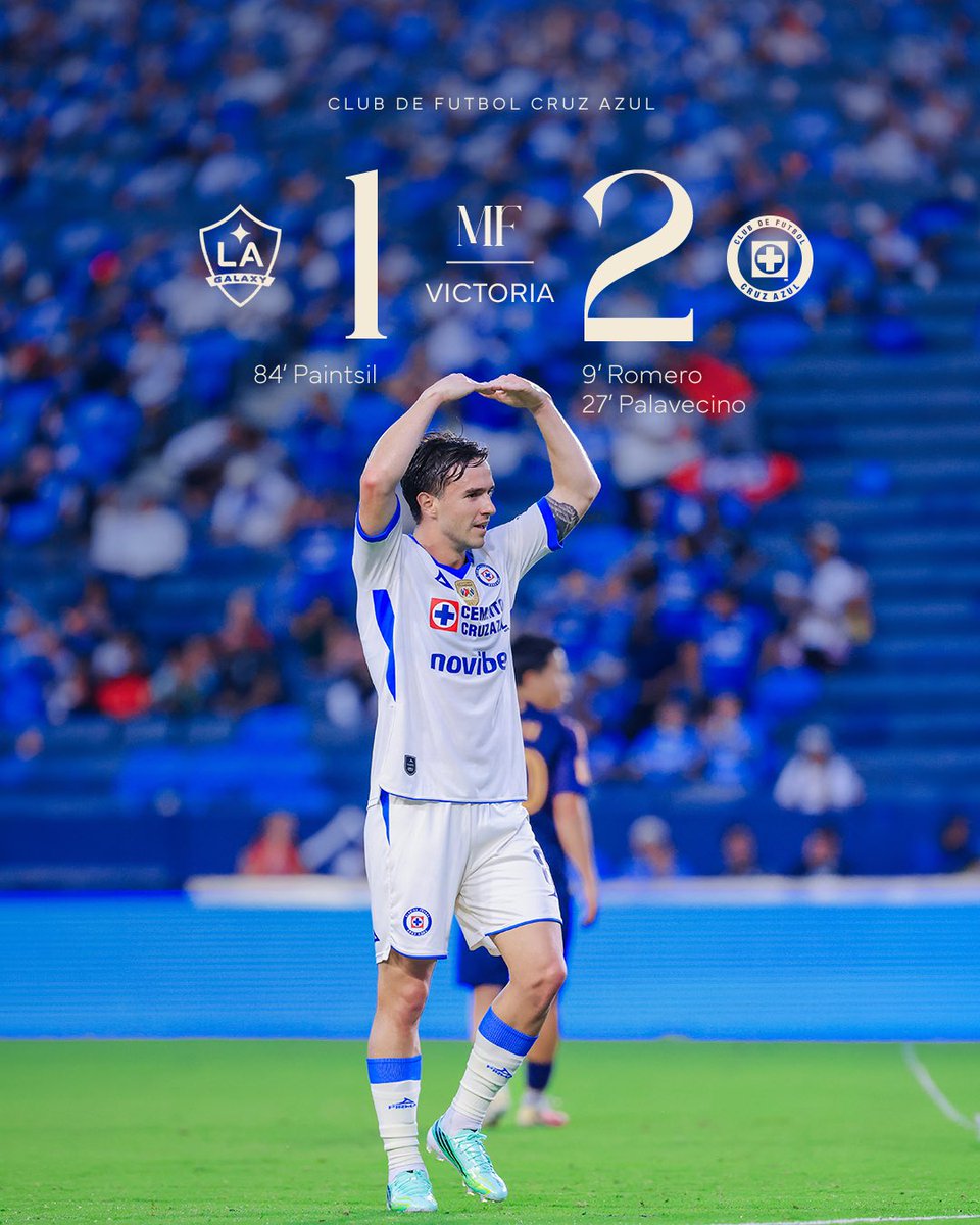 CruzAzul's tweet photo. TERMINA EL ENCUENTRO EN LOS ÁNGELES. 💙🚂 https://t.co/To7jNgRtuM