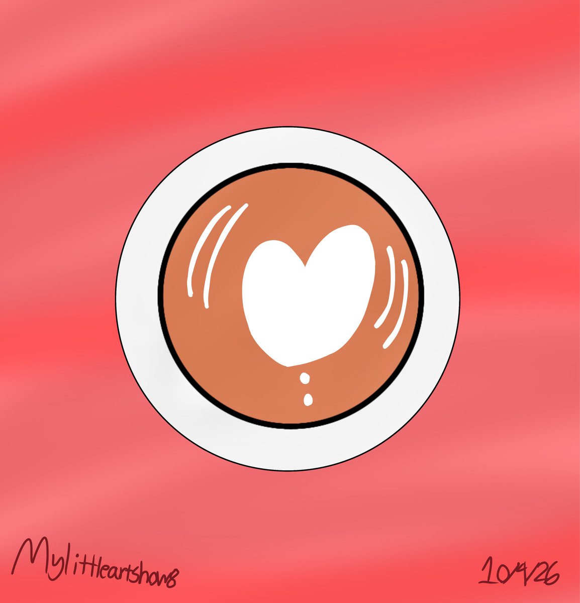 mylilart810's tweet photo. Day 4: Latte (Redraw)
#digitalart #Drawtober2026 #latte #fall #redrawfromoldart #October4th2026 #art #mylittleartshow8 https://t.co/uPL27IKd7P