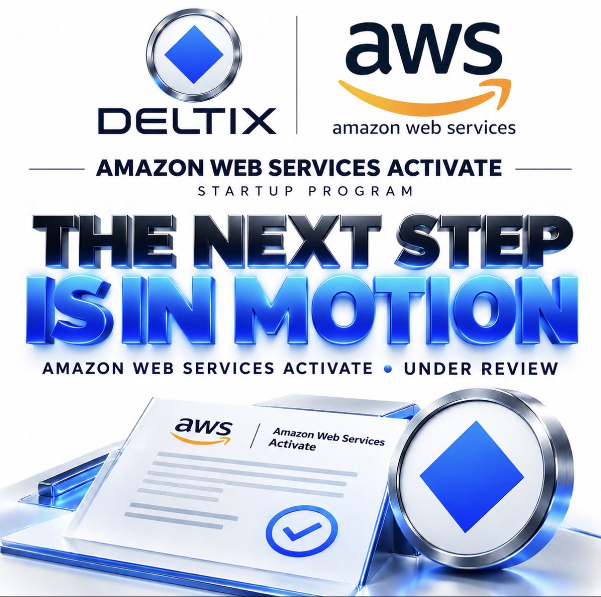 DeltixOfficial's tweet photo. 💎 DELTIX TAKES ITS NEXT BIG STEP — AMAZON WEB SERVICES

Deltix has officially submitted its application to AWS Activate — the startup program from Amazon Web Services (AWS).

This isn’t about putting two logos together and calling it a partnership.

This is about preparing Deltix for SCALE.

💎 400K+ community
💎 Layer 1 blockchain LIVE
💎 P2P LIVE
💎 DPoS architecture
💎 Real ecosystem utilities
💎 Amazon Web Services — AWS Activate application submitted

If approved, Deltix can gain access to AWS cloud credits and startup resources that can help support the infrastructure behind our next stage of growth.

We didn’t announce a partnership.
We announced our next move.

Application submitted.
Review underway.

💎 NOW WE WAIT FOR AMAZON WEB SERVICES.

DELTIX ISN’T SLOWING DOWN.

#Deltix #DLTX #AmazonWebServices #AWS #AWSActivate #Layer1 #DPoS #P2P #Web3 #Blockchain #Crypto #加密货币 #区块链 #암호화폐 #블록체인 #Kripto #TiềnĐiệnTử