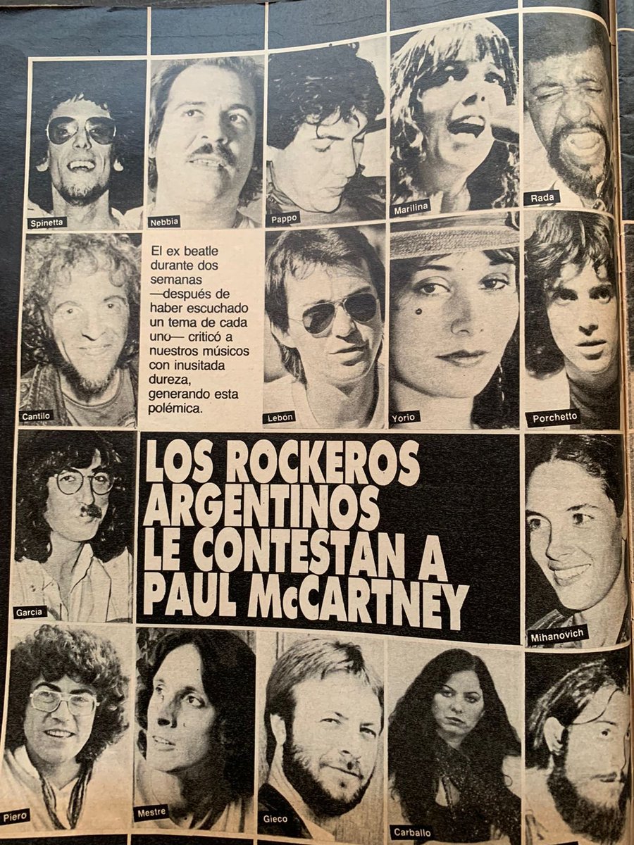 milloswiftie's tweet photo. La vez que en este país nos quedamos sin noticias y se inventaron que Paul había bardeado al rock nacional https://t.co/CLUumzN5Ra
