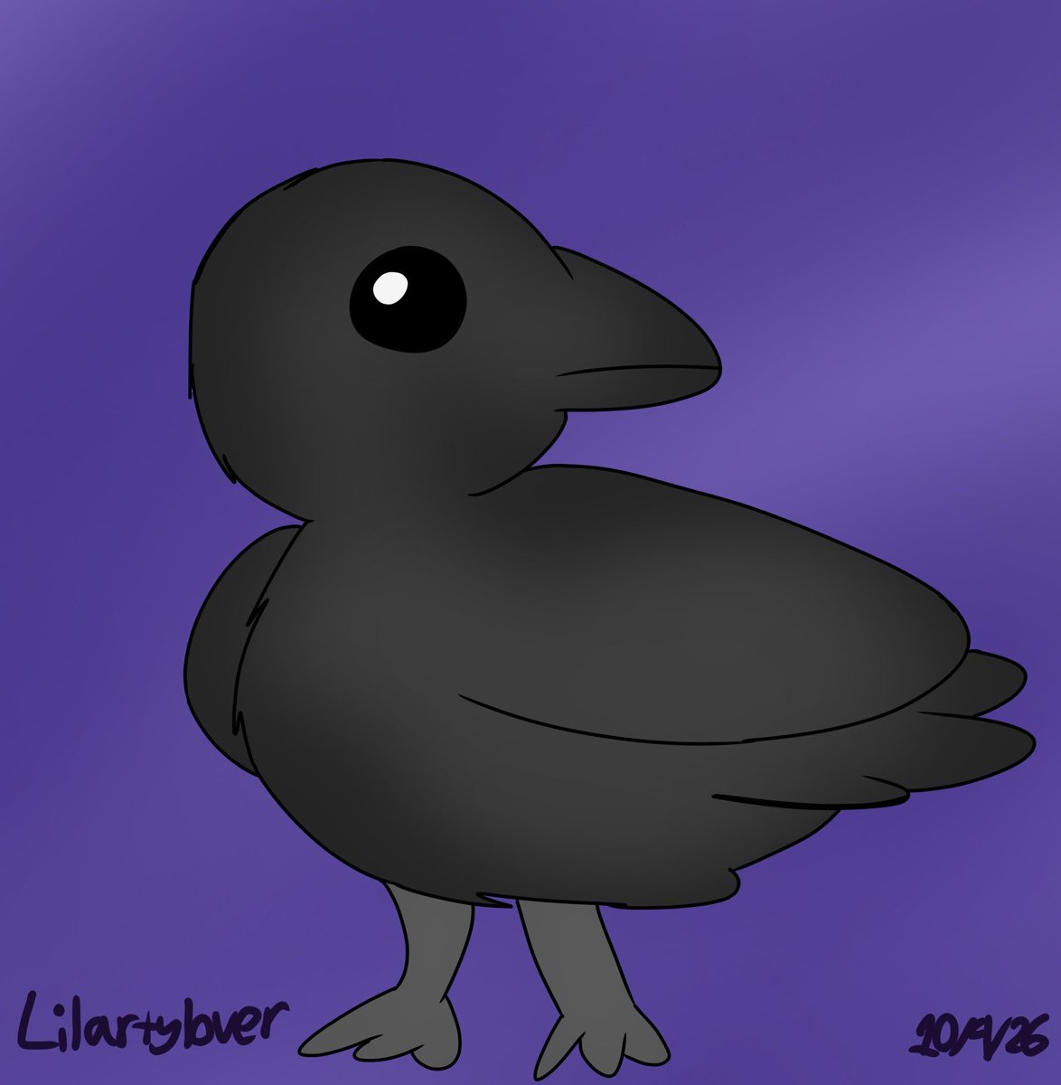 lilarty810's tweet photo. Day 4: Crow
#digitalart #Drawtober2026 #crow #fall #October4th2026 #art #lilartylover https://t.co/JKXGwMPSp0