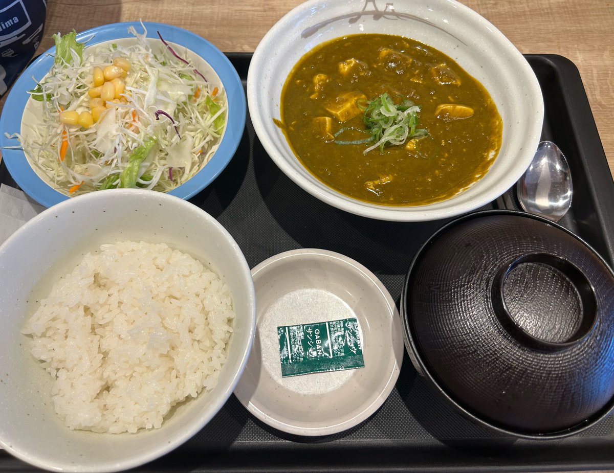 azudayo0602's tweet photo. もう解決済みなんだけど呟かせて…💦
松屋の新作黒麻婆豆腐注文したら、豆腐カレー出てきた……笑

レシート持って外人店員さんにこれカレーのにおいするので交換してください。
って言ったら、これで合ってます！
と言い張ってきて、諦めきれず日本人店員さんに説明したらすぐ交換してくれた💦笑 https://t.co/r7ttNxxt5E