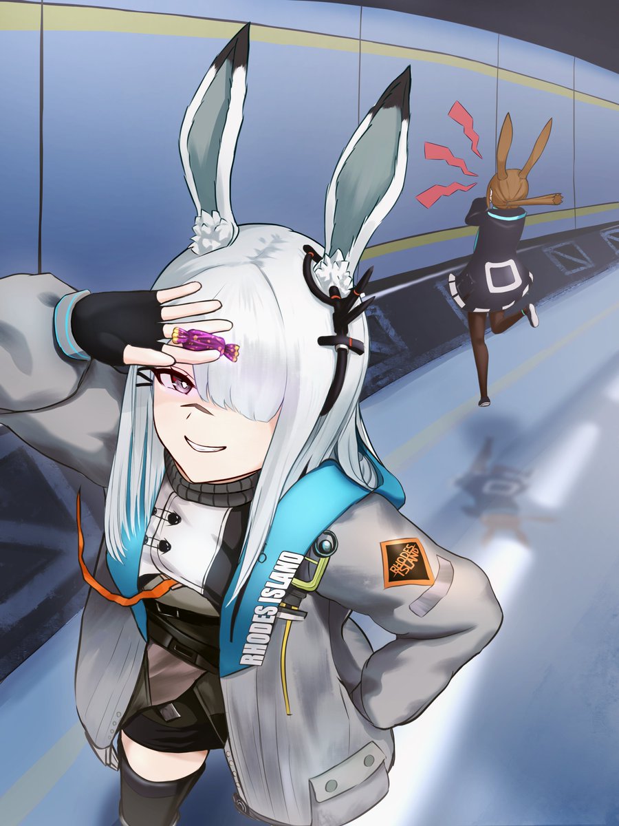 graywintrab's tweet photo. ロドスで激辛アメを配り歩くフロストノヴァ
#Arknights #明日方舟 #アークナイツ #フロストノヴァ https://t.co/7eJQCQCoEQ