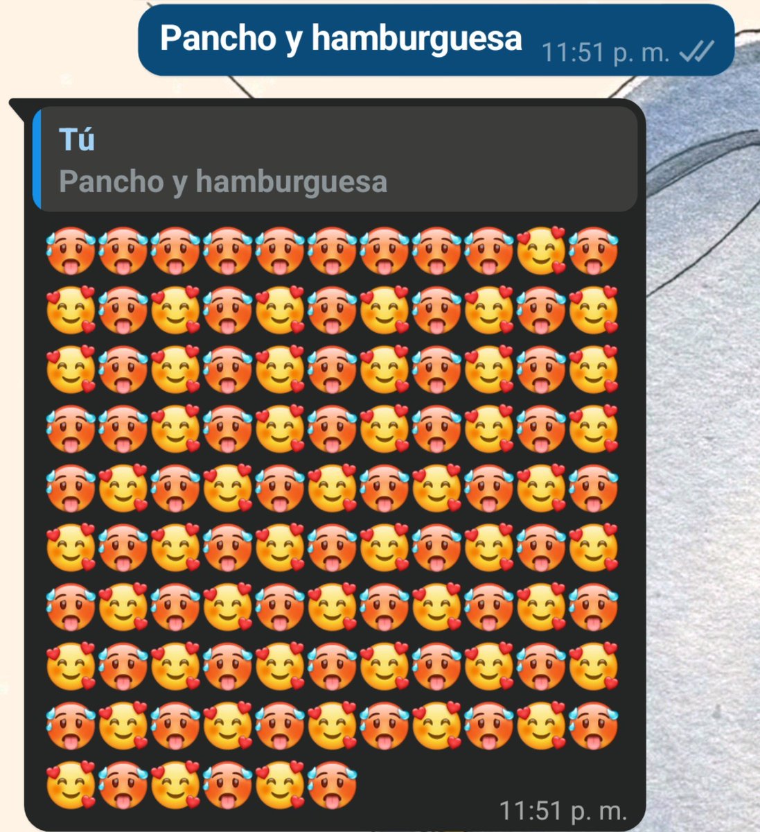 matias143035's tweet photo. Me parece q le gustan los panchos y las hamburguesas https://t.co/z1OMkwdJjy