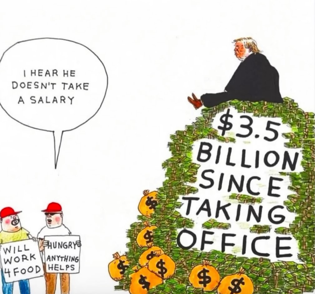 WillSutton61357's tweet photo. @RossyPrime and you forget that for over 6 years Trump has contributed more to the damage then both of these.
And whilst doing that he is grifting his way to billions due to suckers like you https://t.co/2V34H7Iro0
