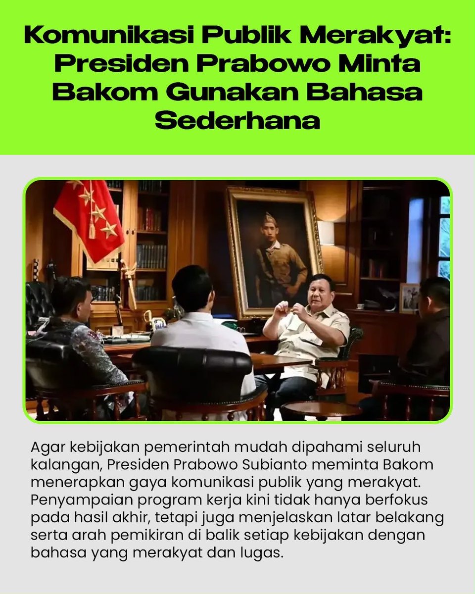 BosRQ_'s tweet photo. Bahasa sederhana bukan berarti mengurangi isi kebijakan. Justru pesan penting bisa lebih cepat dipahami kalau disampaikan dengan lugas dan dekat dengan keseharian masyarakat. #TampungKritikRakyat Komunikasi Publik Merakyat https://t.co/ktURrq24qb