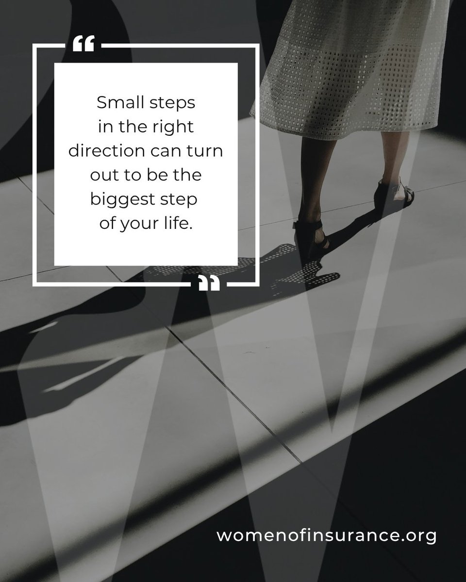 wmnofinsurance's tweet photo. Progress doesn’t always look like giant leaps. Sometimes it’s the small, steady steps that carry us the farthest.
Every choice, every effort, every move in the right direction builds momentum toward the life you’re meant to live.
#womenofinsurance #SmallStepsBigImpact https://t.co/peN97wYnaf