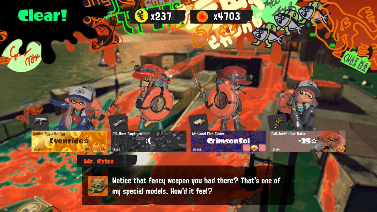 EventideSR's tweet photo. High scores from the recent Wildcard, GG's! #Splatoon3 #SalmonRun https://t.co/ltQzPjuo78