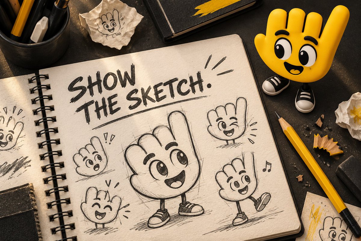 fansdotfun's tweet photo. Show us the sketch before the ticker.

A character. A weird little story. Something you can’t stop thinking about.

What are you making? https://t.co/bAICWL6zok