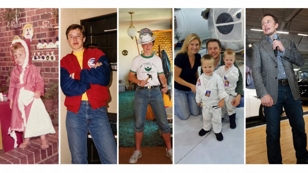XFreeze's tweet photo. Elon Musk rare moments from the past https://t.co/o8ohF1k5Fh