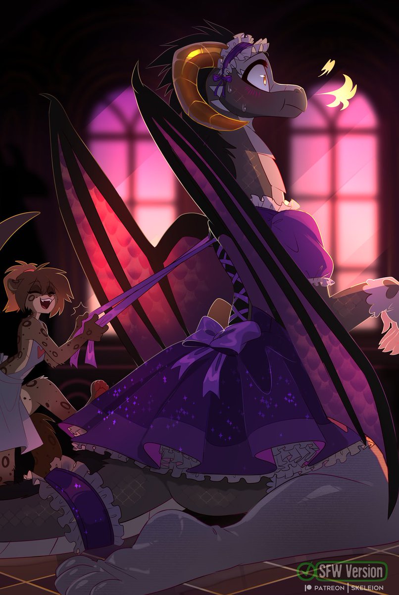SkeleionSFW's tweet photo. A princess has to look her best! Right Reni? 👗✨ https://t.co/Pg9OhwBxHf