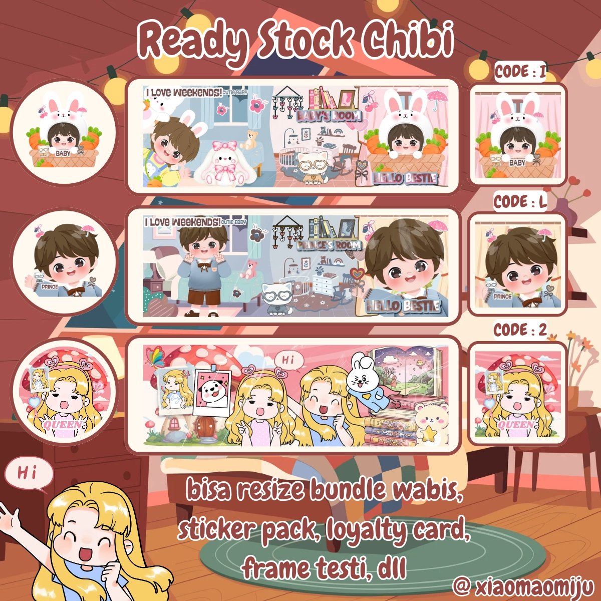 xiaomaomiju's tweet photo. hayuk jajank ready stocknya start 6k-18k 😍✨️ bisa resize ke BA needs bundle yaaa 😆💕 

#bealanja https://t.co/6i0bE3aa53