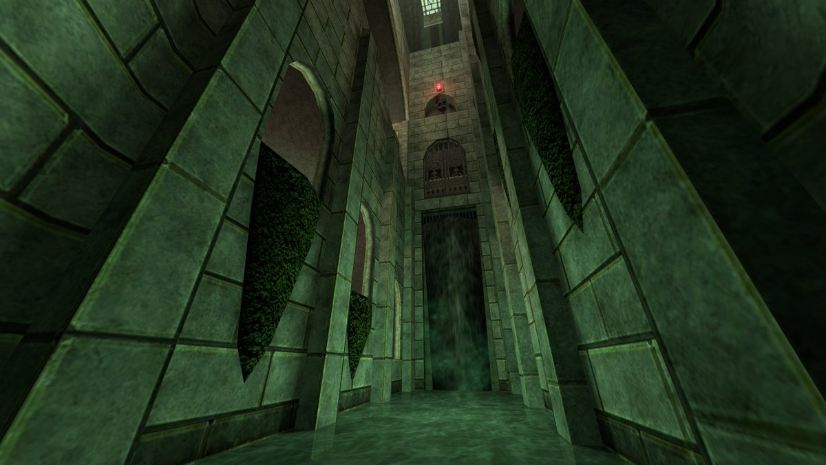 TafferKing451's tweet photo. The stairwell down to the vault level has a unique hanging garden theme, but be cautious of the tight spaces and peeping watchdogs.

#gloomwood https://t.co/0cTEgOzz5S