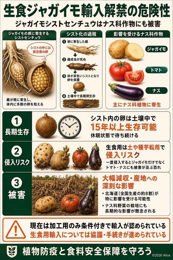 tisefy's tweet photo. ＃米国産生ジャガイモ解禁に反対します
＃ジャガイモシストセンチュウ
＃害虫をわざわざ入れるんじゃない https://t.co/XCkqKBN91i