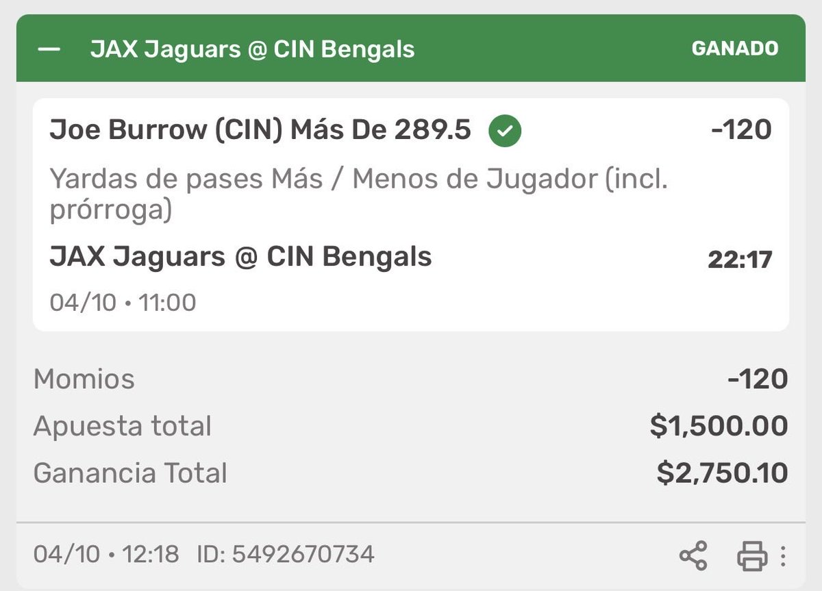 larabasado's tweet photo. HOY: 

LA RAMS ML ✅ (RETO ESCALERA $1,200 a $7,000 COMPLETO) 

KC CHIEFS ML ✅

CUATRILAY +360 ✅

BURROW YARDAS ✅

6-2 en mis últimas 8 apuestas. +25% de bank el fin de semana. 

¿Quieren jugada mañana? MÍNIMO 200❤️. MÍNIMO. https://t.co/b9GpbIBm2f