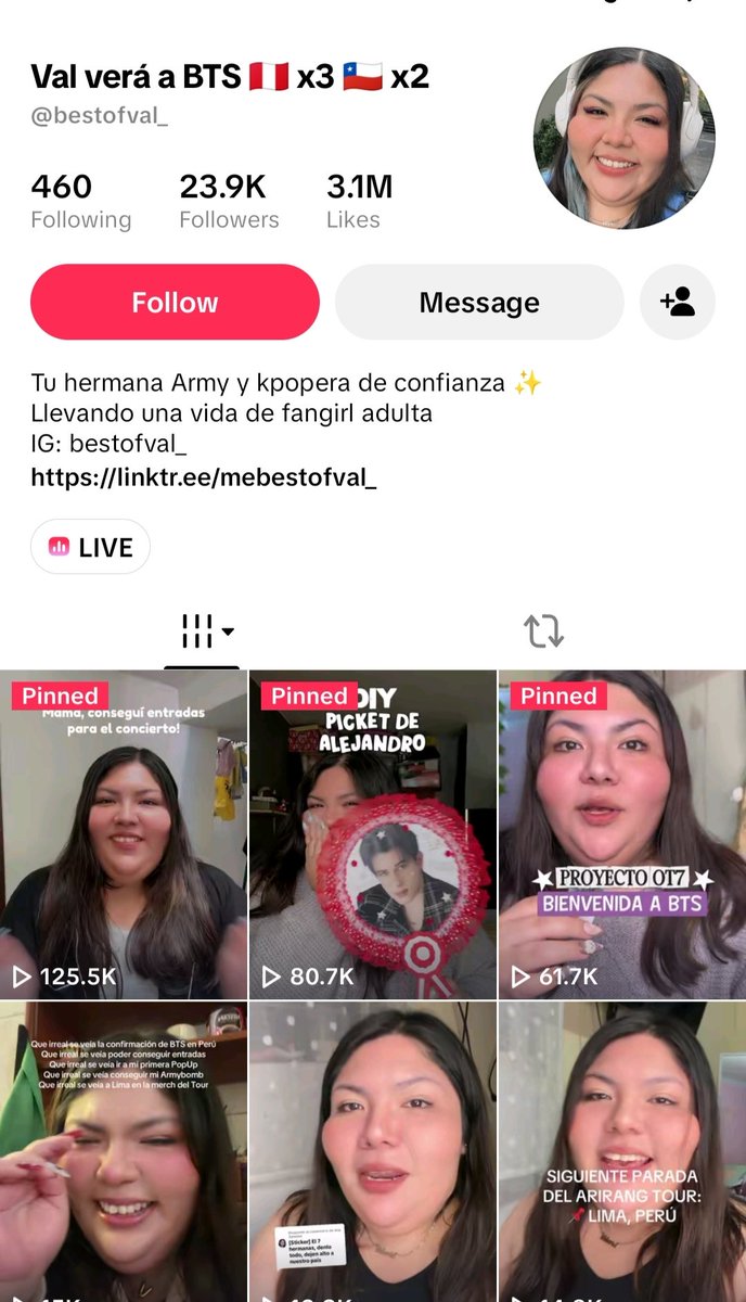 BlankPage1508's tweet photo. Después de ver el vídeo de la fan amenazando con bajarse cuentas si no obedecen las indicaciones de la army kpop, fui a hacerle este comentario al Tik Tok 👇🏽y al rato me di cuenta que borró el post. Tal vez tenga otras cuentas pero no podemos admitir más extorsiones en este país. https://t.co/JkAj3MY3DT