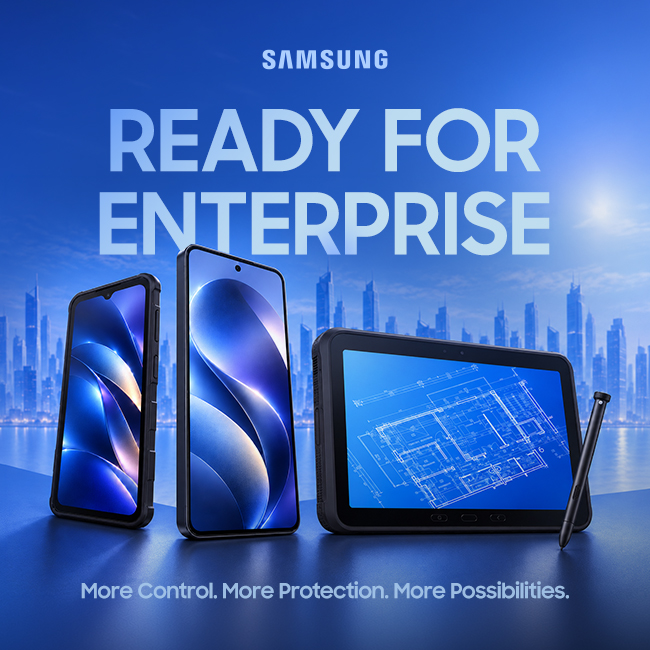 LeaderComputers's tweet photo. Samsung is putting control and protection at the centre of enterprise mobility.

A business device range built for organisations that need more from their mobile environment.

#SamsungEnterprise #EnterpriseMobility https://t.co/tckBGFxpVB