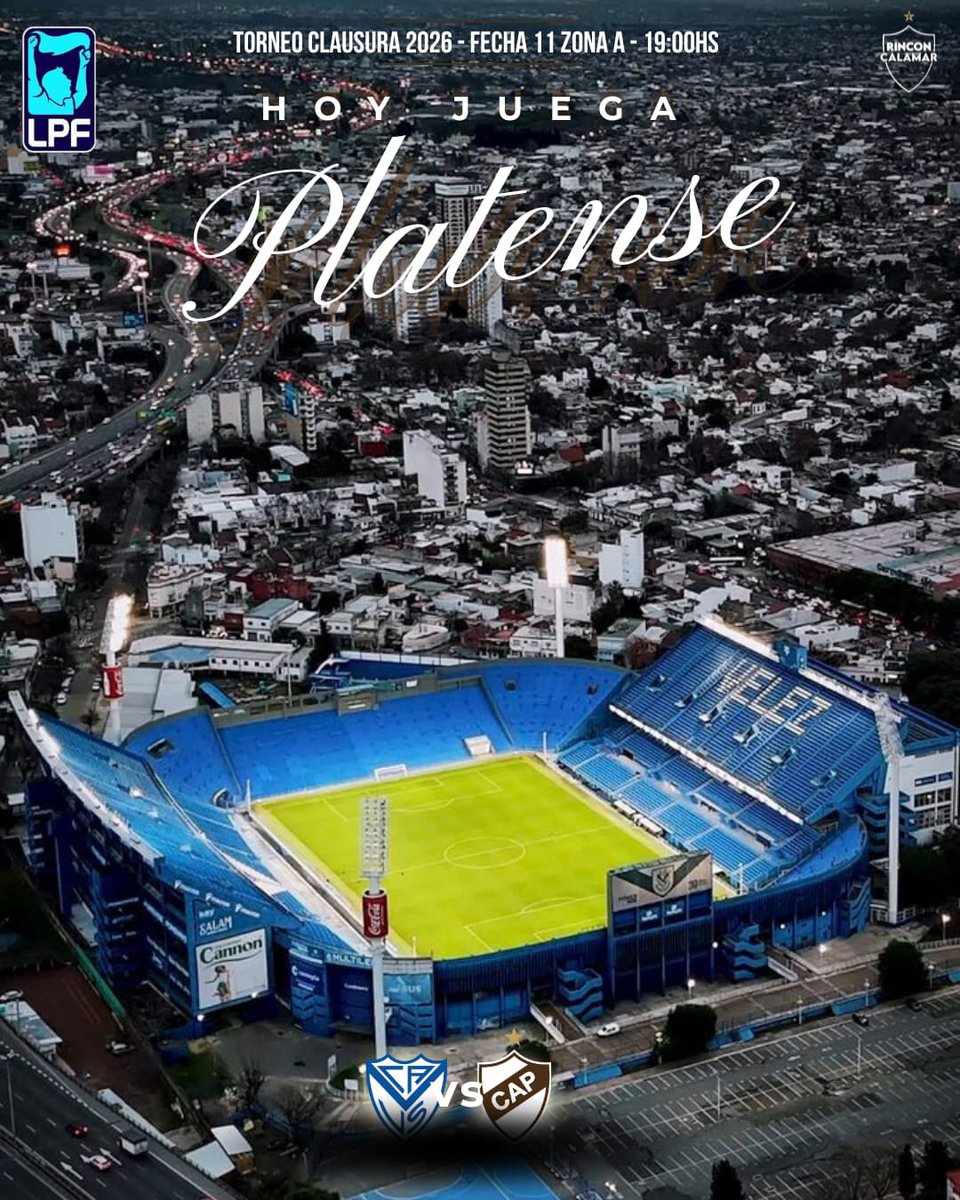 RinconCalamar's tweet photo. #TorneoClausura ¡HOY JUEGA PLATENSE! 🦑🤎🤍

🏆 Torneo Clausura - Fecha 11
🆚 Vélez Sarfield  
🕙 19:00HS
📌 Estadio José Amalfitani

#Platense #VamosCalamar #Velez #ligaprofesional https://t.co/E5nfEyM77J