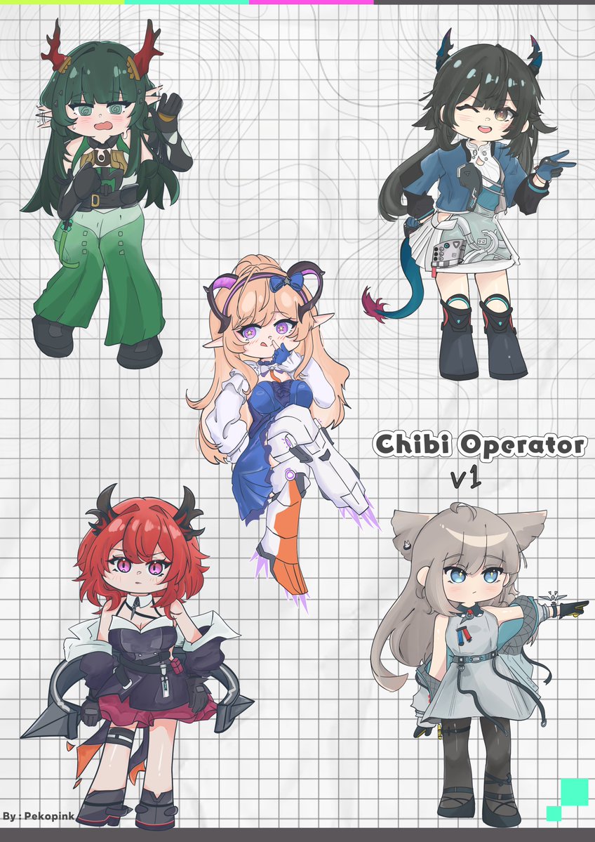 P17Pinky's tweet photo. Here is all the Chibi Endfield operator I have drawn. More to come like my girl Arcane and Male Endmin :P

#ArknightsEndfield‌ #Endfield‌ #Arknightsㅤ https://t.co/DqE1fPixA2