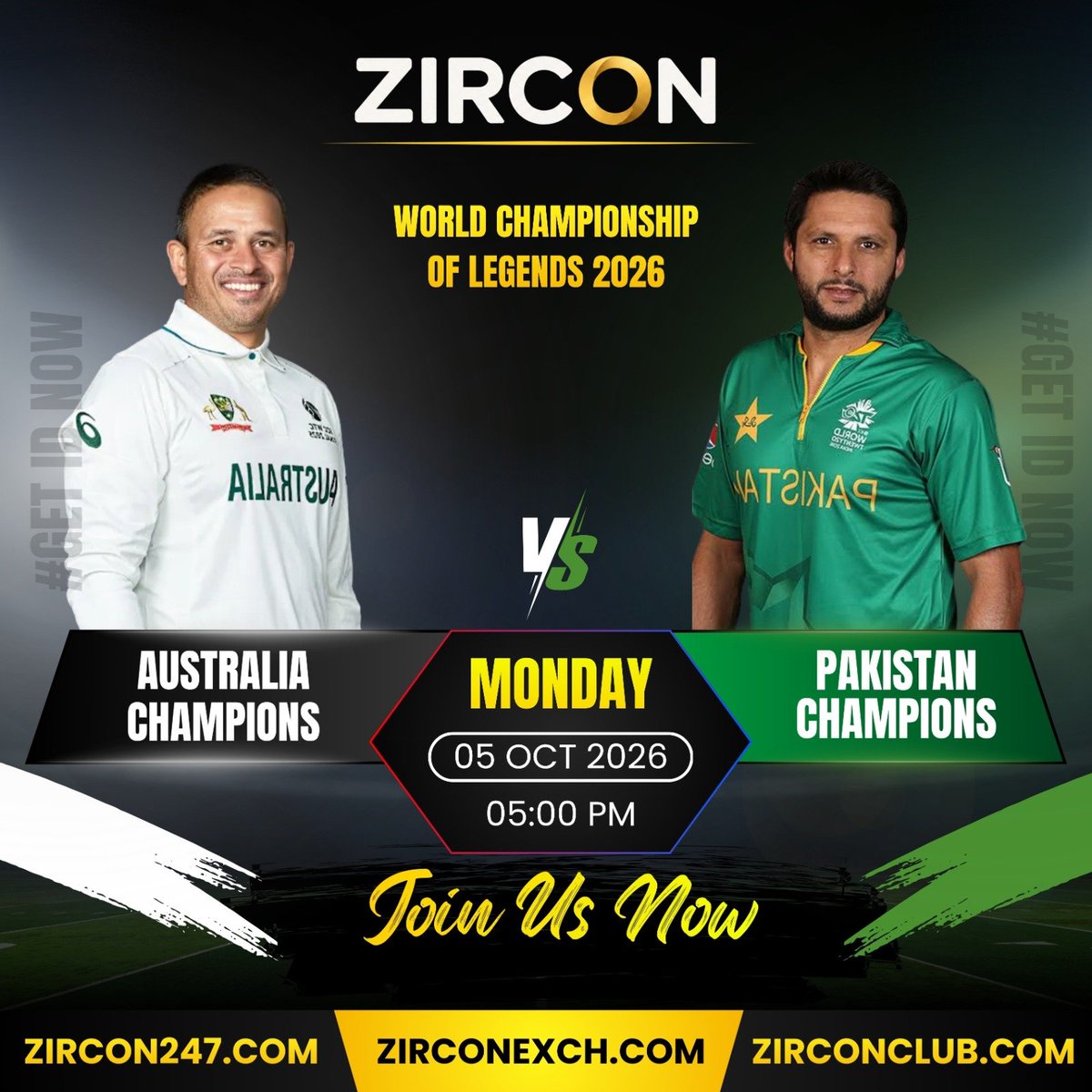 zirconexch's tweet photo. 🔥 Monday Night Cricket. Legends Ready for Battle.

🇦🇺 Australia Champions 🆚 Pakistan Champions 🇵🇰
🕔 05:00 PM | 05 OCT 2026

🏆 WORLD CHAMPIONSHIP OF LEGENDS 2026

⚡ Fast & responsive experience
🚀 Performance-focused platform
📱 Smooth mobile experience
🔒 Reliable platform infrastructure
📱 Built for match-day traffic

ZIRCON — A Generational Legacy of Gaming.

💎 Diamond, TOM & Betfair White-labels

🌐 https://t.co/56LB5z5o4P | https://t.co/21cY2ao7R6 | https://t.co/LQNNYu1ONm

📢 https://t.co/2dTxkVRAci
𝕏 https://t.co/v8R44qwBRV
