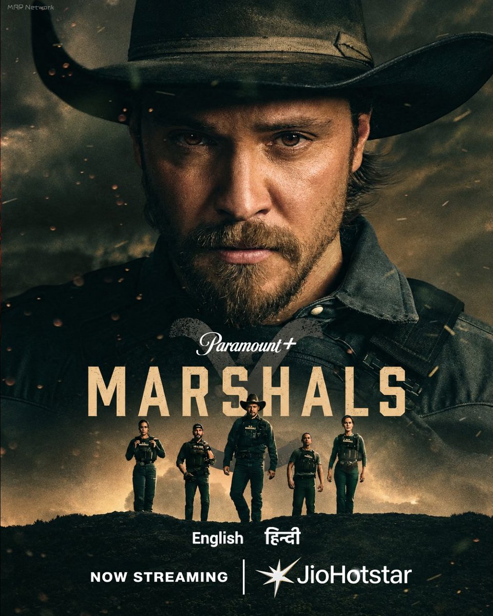 MRP_Network's tweet photo. Marshals (2026) Season 2 Episode 1 is Now Streaming on JioHotstar in #Hindi & #English Audio. #MarshalsSeason2 #LukeGrimes #LoganMarshallGreen #TatankaMeans #SpencerHudnut #YellowstoneUniverse #CBS #ParamountPlus #JioHotstar
Genres - Neo-Western Drama Police procedural https://t.co/utUj8AgHKs