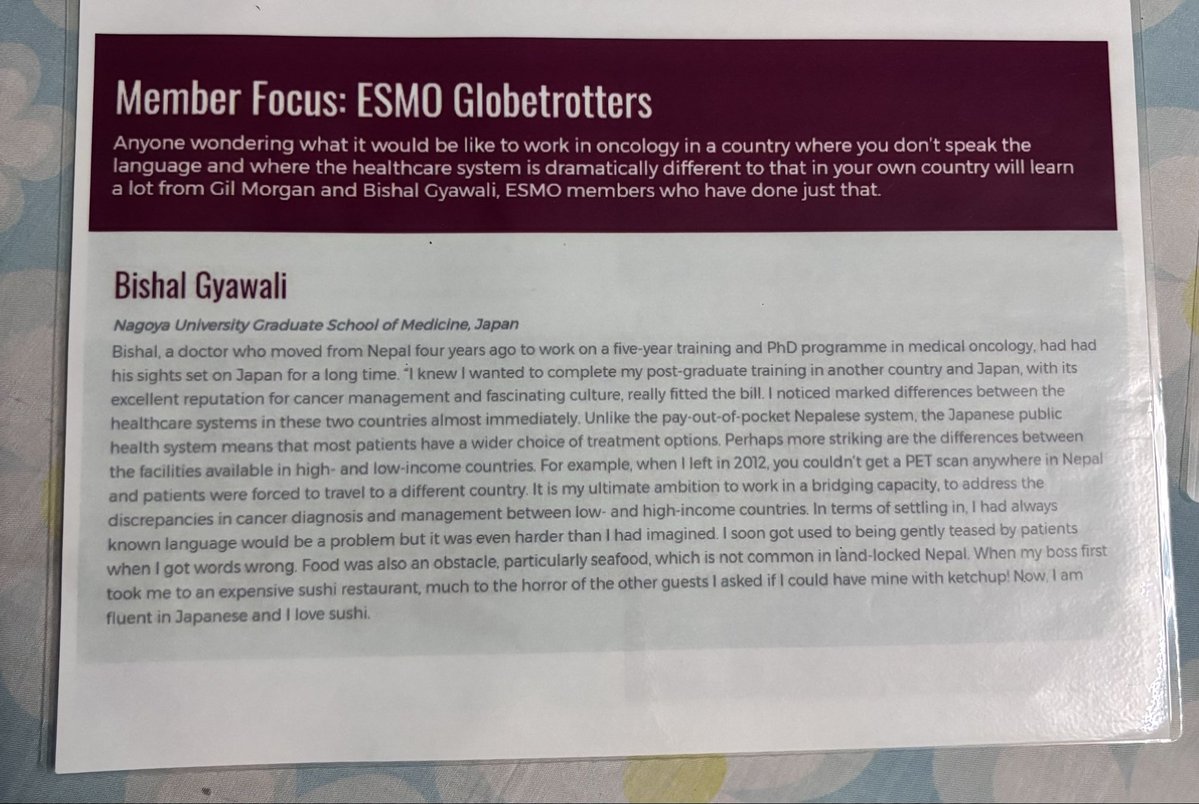 Bishal Gyawali, MD, PhD, FASCO — #ESMO26 infographic or slide (2 of 3)