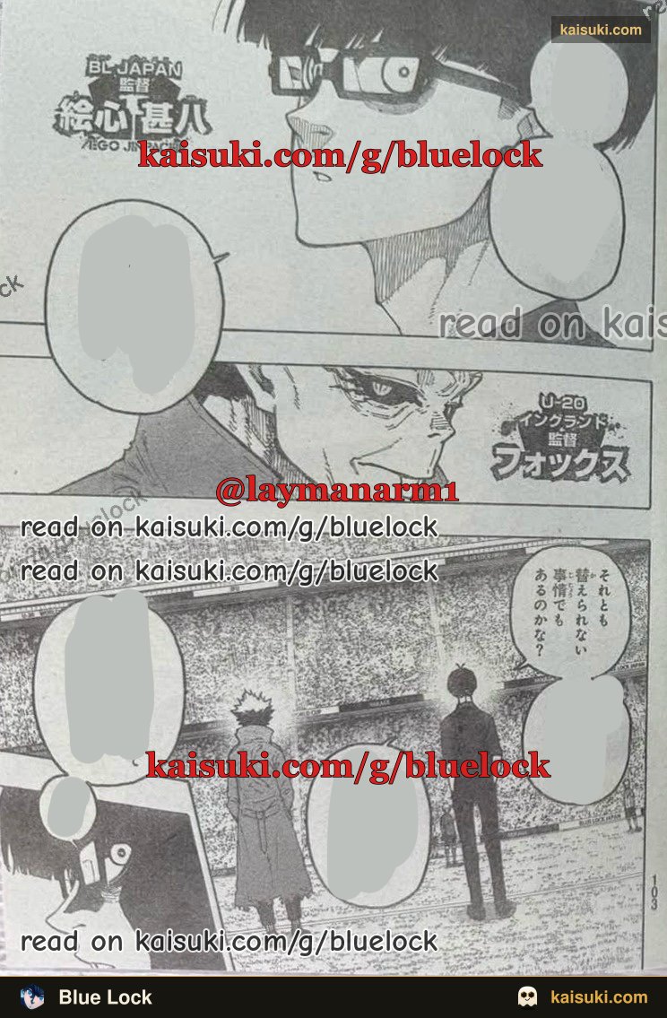LaymanArm2's tweet photo. Blue Lock Spoilers
Blue Lock Chapter 364 Page 3 (More in comments)
#BlueLock364 https://t.co/6JuKzHfwXo