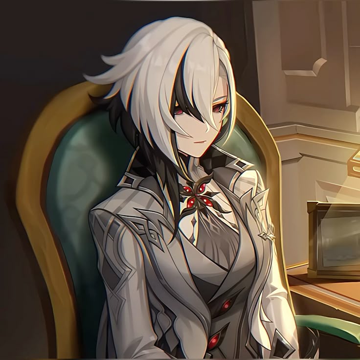 sushiciouskitty's tweet photo. a girl will choose her favorite fatui harbinger and stick with it https://t.co/5QNtfuEd0q