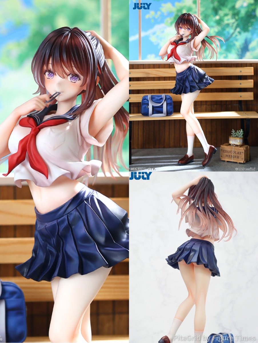 figure_times's tweet photo. ✨本日あみあみで予約開始✨

七月社、necomi氏が描いた『夏の少女』がフィギュア化！2027年3月発売予定 

詳細はリプ欄へ👇️

 #フィギュア #necomi https://t.co/apkog48bp7