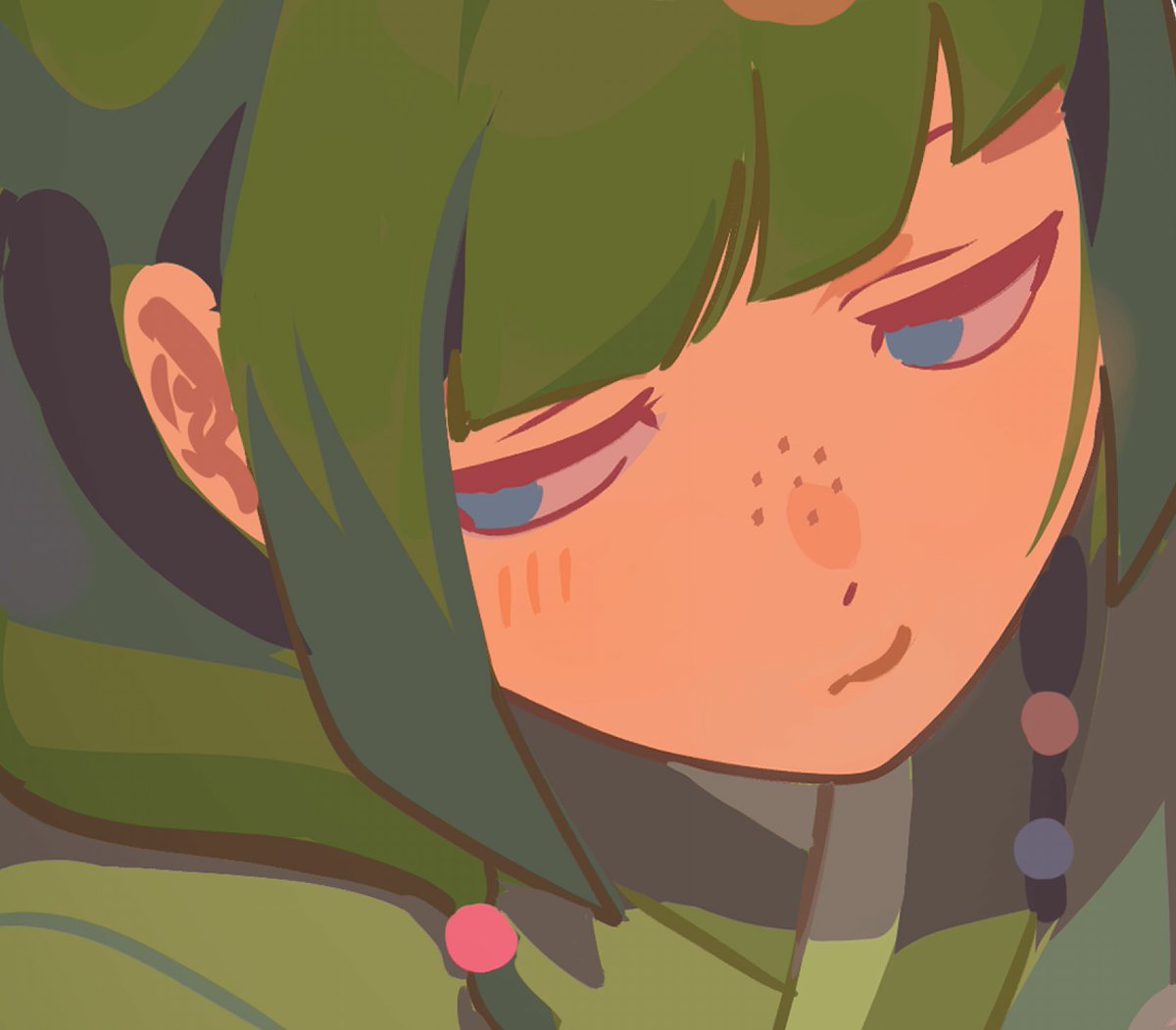 _MaRaRu_'s tweet photo. Also cuz tomorrow's prompt is maomao bascally like most days I have planned lol needed new ways to color green https://t.co/kvUJzfTAV9