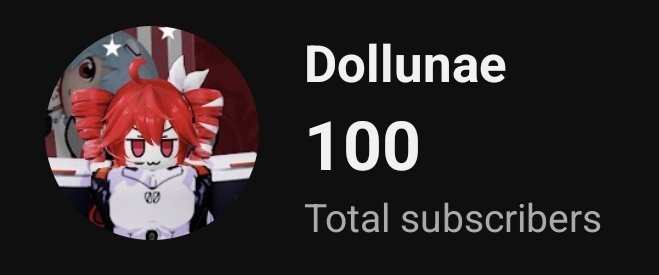 Dollunae's tweet photo. YO LETS FUCKING GOOO. I GOT 100 SUBS ON YOUTUBE. IM SO HAPPY. I NEVER THOUGHT ID GET THIS FAR :D. THANK YOU ALL SO MUCH I LOVE IT https://t.co/ut5VqpUecB