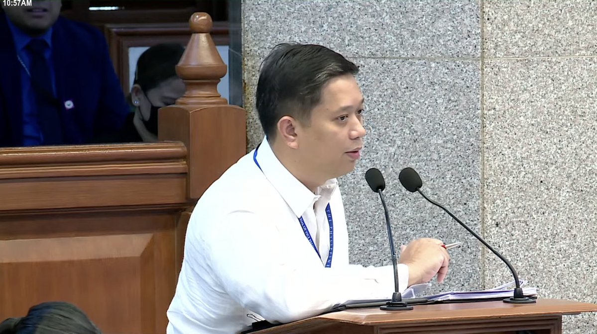 PhilippineStar's tweet photo. ‘THAT’S 5.7 PERCENTAGE POINTS MORE THAN ‘YUNG 80 PERCENTAGE POINTS NUNG KAKILALA NAMIN NI ATTY. VINLUAN’

Defense lawyer Mark Vinluan moves to strike out a portion of private prosecutor Mae Divinagracia’s comment on Bar rating percentage.

“I placed tenth po sa Bar po noong 2015,” witness Anti-Money Laundering Council (AMLC) executive director Ronel Buenaventura replied when asked about his educational background.

“Kung pwede ko pong maitanong, Atty. Buenaventura, ano po ang inyong naging Bar rating kung inyo po itong naaalala?” Divinagracia asked.

“85.75 po, your honor,” the witness replied.

“85.75, sorry your honor, naalala ko lang po that’s 5.7 percentage points more than ‘yung 80 percentage points nung kakilala namin ni Atty. Vinluan,” Divinagracia remarked.

“Objection, your honor, move to strike out that portion of the comments. I don’t think that’s relevant,” Vinluan objected.

LIVE: https://t.co/WuhGJ7jhxk