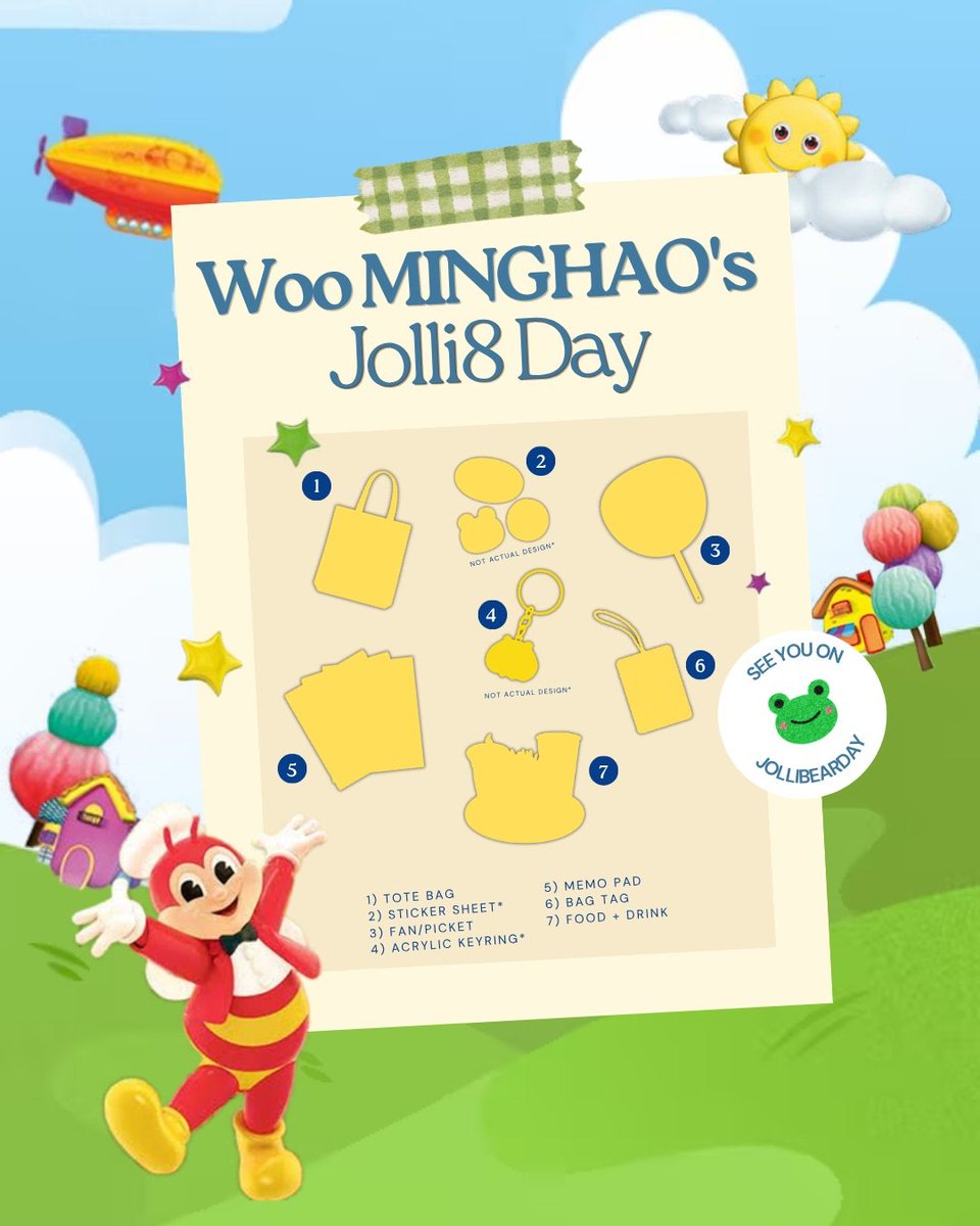 iammonaaaaaa's tweet photo. Woo Minghao’s Jolli8 Day 🐝💛

🗓️ Nov. 14, 2026 | 1-3 PM
📍 Jollibee P. Tuazon-13th Ave, Cubao
🛍️ ₱450 (food &amp; drink + kit)

🔗: https://t.co/ksZz3pqxIp

LIMITED SLOTS ONLY! We can’t wait to have a jolly little bear-day with you! 💛

#JolliWooMINGHAO #Jolli8Day
#JolliBEARDAY https://t.co/ZkxuuGaOst