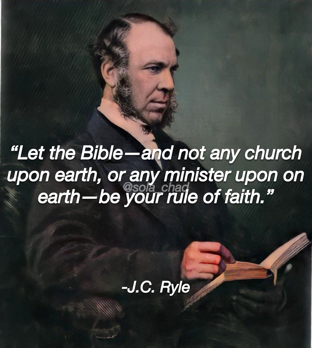 sola_chad's tweet photo. Sola Scriptura 💯 https://t.co/cZS90hofWW