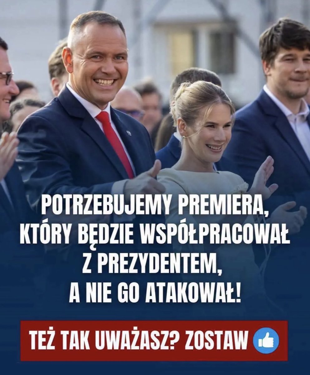 Szafarowicz2001's tweet photo. Polska potrzebuje Prezydenta RP, który będzie współpracował z rządem 🤝✌️🇵🇱

Dlatego: rząd Tuska DO DYMISJI! https://t.co/qtQFzNYMVd
