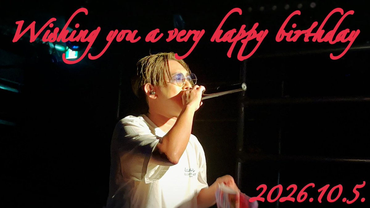 akipyon_snoopy's tweet photo. 2026.10.5.
🎉𝓗𝓪𝓹𝓹𝔂 𝓑𝓲𝓻𝓽𝓱𝓭𝓪𝔂🎂
@Tface_Singer
あなたこそが
SUPER STARです
誰よりT様に幸あれ☆。.:*・゜
#Tface
#いつもありがとう https://t.co/FI753ivO6D