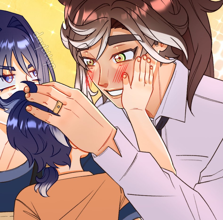 Day_lillyn's tweet photo. ✨ Panel Highlights ✨
.
I couldn't choose which I like most aaaa 🥹💕
I don't know when Min-chan's going to have another comeback after this one, so much SethoScara content I wanna do!! (⁠ ⁠≧⁠Д⁠≦⁠)
#Genshin #GenshinImpact #SethoScara #rkgk #omegaverse https://t.co/MWLoygcO5H