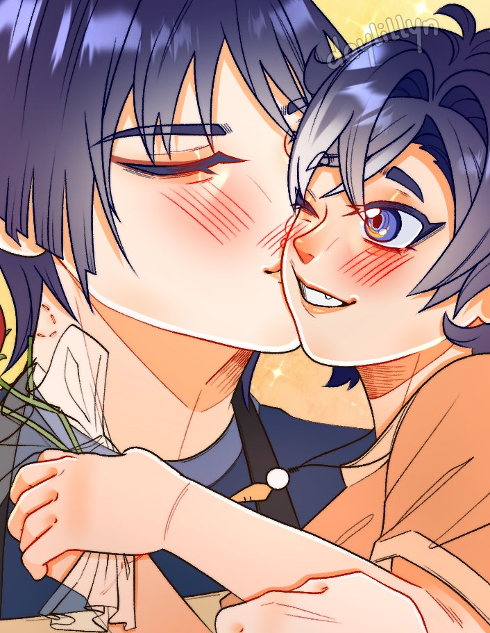 Day_lillyn's tweet photo. ✨ Panel Highlights ✨
.
I couldn't choose which I like most aaaa 🥹💕
I don't know when Min-chan's going to have another comeback after this one, so much SethoScara content I wanna do!! (⁠ ⁠≧⁠Д⁠≦⁠)
#Genshin #GenshinImpact #SethoScara #rkgk #omegaverse https://t.co/MWLoygcO5H